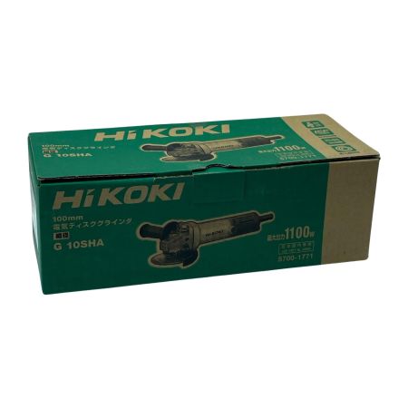 HiKOKI ハイコーキ グラインダー  G10SHA シルバー 未使用品 コード式 100mm 100v D42113