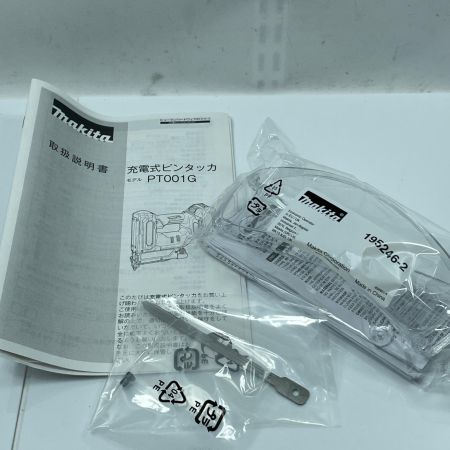 MAKITA マキタ 充電式ピンタッカ PT001G 取説付・保護メガネ・ケース付 コードレス式 35mm 40v 5633 美品