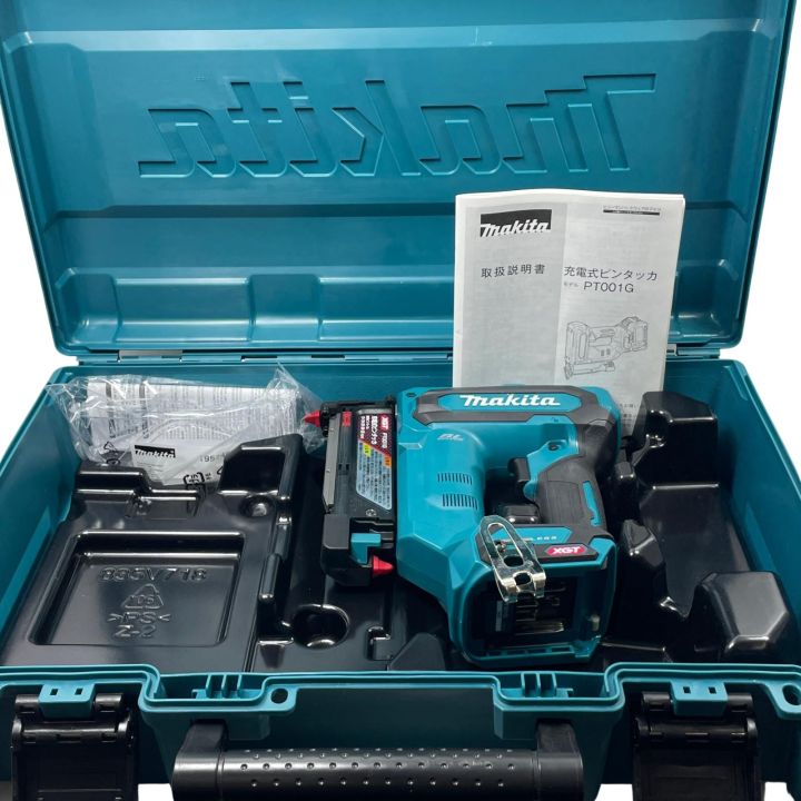 MAKITA マキタ 充電式ピンタッカ PT001G 取説付・保護メガネ MAKITA マキタ 充電式ピンタッカ PT001G 取説付・保護メガネ