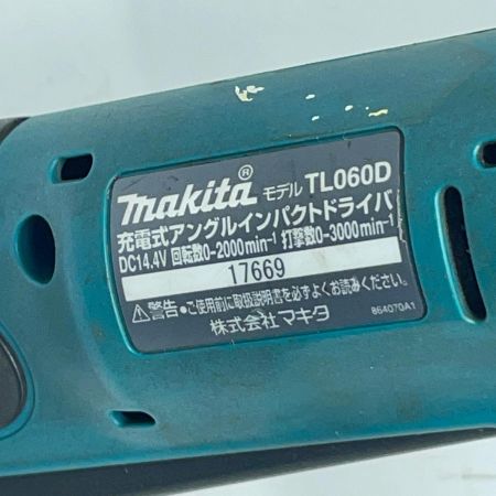 MAKITA マキタ インパクトドライバ TL060D グリーン 充電池1個付 コードレス式 14.4v 162/0/0 17669 キズ・ヨゴレ有