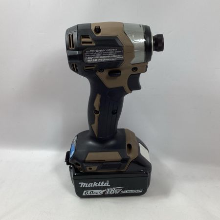 MAKITA マキタ インパクトドライバ TD173DGXAB ブラウン 充電器・充電池2個・ケース付 