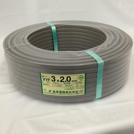 弥栄電線 VVFケーブル 3芯×2.0mm×100m - 中古その他アイテム