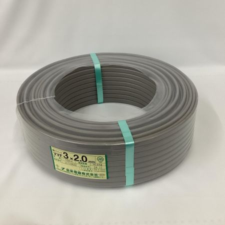弥栄電線 VVFケーブル 3芯×2.0ｍｍ×100ｍ 2024年11月製造