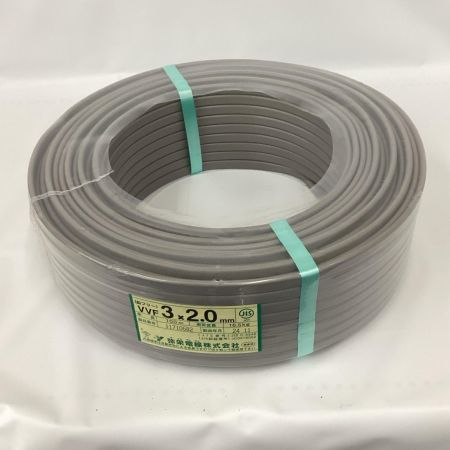 弥栄電線 VVFケーブル 3芯×2.0ｍｍ×100ｍ 2024年11月製造