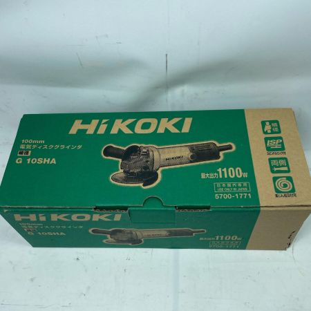 HiKOKI ハイコーキ ディスクグラインダー G10SHA シルバー 100mm CD42120