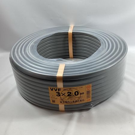 富士電線工業 VVFケーブル 3芯×2.0ｍｍ×100ｍ 2024年9月製造