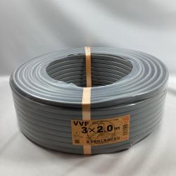 富士電線工業 VVFケーブル 3芯×2.0ｍｍ×100ｍ 2024年9月製造 Sランク