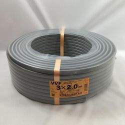富士電線工業 VVFケーブル 3芯×2.0ｍｍ×100ｍ 2024年9月製造 Sランク