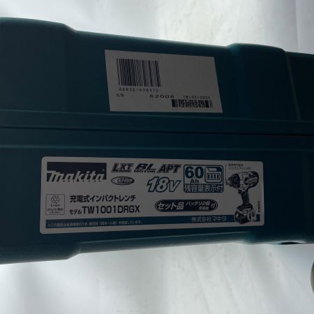 MAKITA マキタ インパクトレンチ TW1001DRGX ブルー 充電器・充電池2個・ケース付