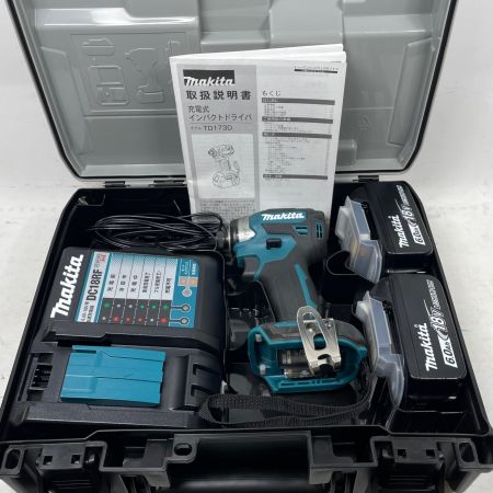 MAKITA マキタ インパクトドライバ TD173DRGX 充電器・充電池2個・ケース付 