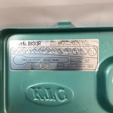 KTC ケーティーシー ソケットレンチセット BB313R