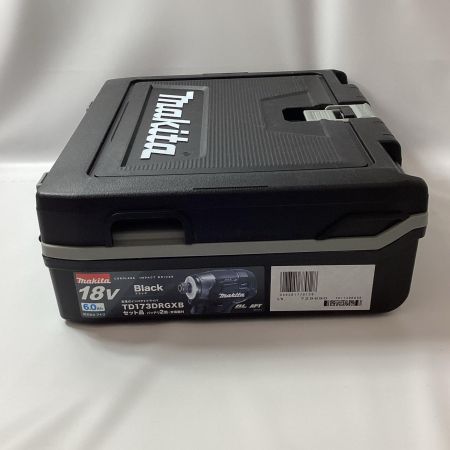 MAKITA マキタ インパクトドライバ TD173DRGXB ブラック 充電器・充電池2個・ケース付 