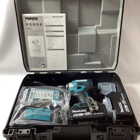 MAKITA マキタ インパクトドライバ TD173DRGX ブルー 充電器・充電池2個・ケース付