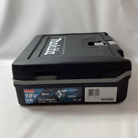 MAKITA マキタ インパクトドライバ TD173DRGX ブルー 充電器・充電池2個・ケース付 