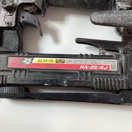 MAX マックス エアタッカ HA-25/4J レッド×ブラック 本体のみ 高圧 25mm