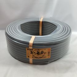 富士電線工業 VVFケーブル 3芯 2.0mm×100m 2025年5月製造 Sランク