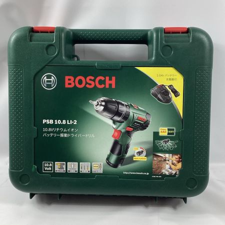 BOSCH ボッシュ ドライバドリル PSB 10.8 LI-2 グリーン 充電池1個　10.8v 2.0Ah