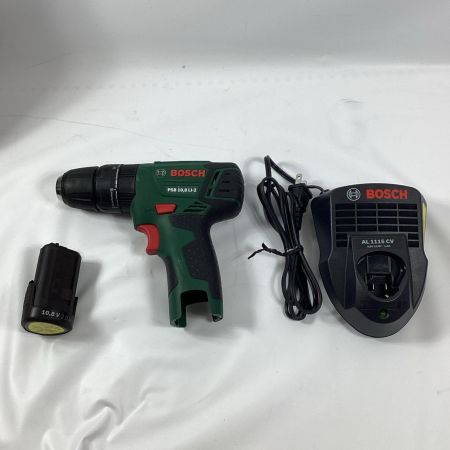 BOSCH ボッシュ ドライバドリル PSB 10.8 LI-2 グリーン 充電池1個　10.8v 2.0Ah