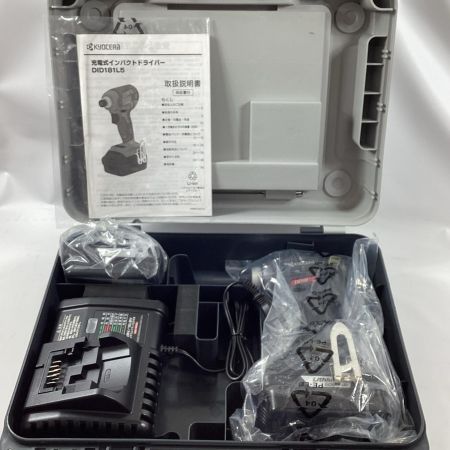 KYOCERA キョウセラ インパクトドライバ DID181L5 ブラック 18v 5.0Ah