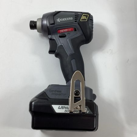 KYOCERA キョウセラ インパクトドライバ DID181L5 ブラック 18v 5.0Ah