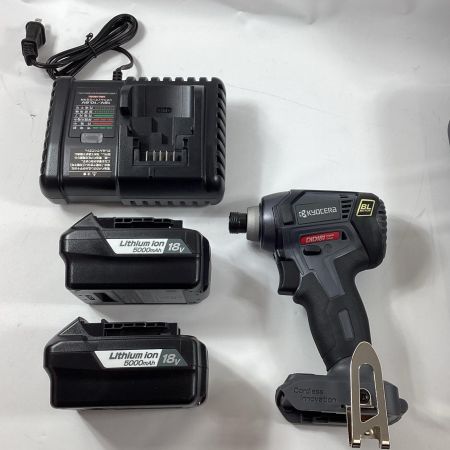 KYOCERA キョウセラ インパクトドライバ DID181L5 ブラック 18v 5.0Ah