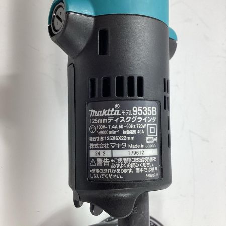 MAKITA マキタ ディスクグラインダー 9535B 箱・取説付 コード式 125mm