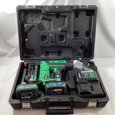 HiKOKI ハイコーキ 電動タッカ 充電器・充電池2個 N3604DM ブラック 38mm 36v