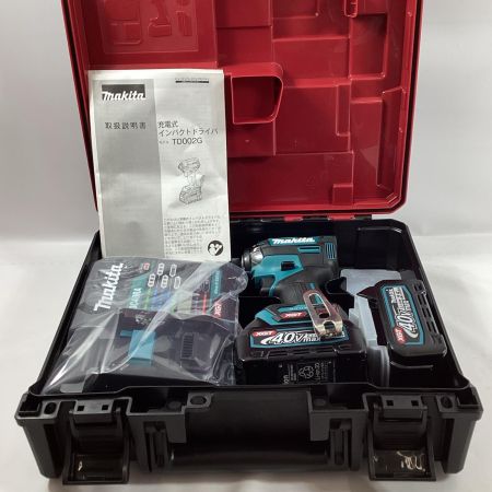 MAKITA マキタ インパクトドライバ TD002GRDX ブルー 充電器・充電池2個・ケース付