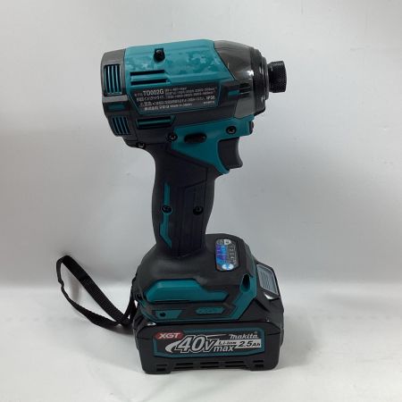 MAKITA マキタ インパクトドライバ TD002GRDX ブルー 充電器・充電池2個・ケース付