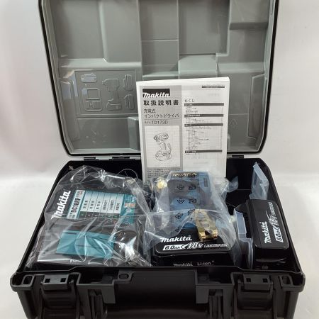 MAKITA マキタ インパクトドライバ TD173DGXPB プレミアムブルー 充電器・充電池2個・ケース付