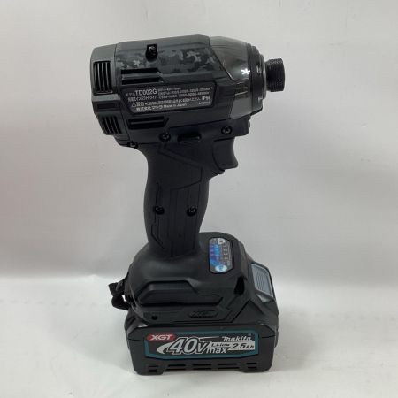 MAKITA マキタ インパクトドライバ TD002GRDX ブラック 充電器・充電池2個・ケース付 