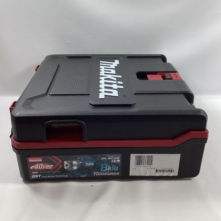 MAKITA マキタ インパクトドライバ TD002GRDX ブルー 充電器・充電池2個・ケース付 