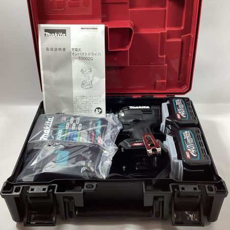 MAKITA マキタ インパクトドライバ TD002GRDXB ブラック 充電器・充電池2個・ケース付 