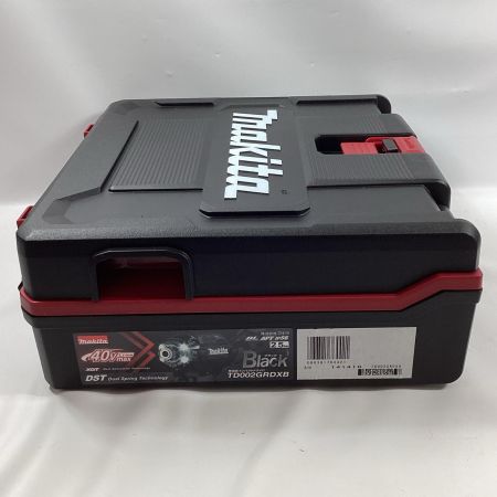 MAKITA マキタ インパクトドライバ TD002GRDXB ブラック 充電器・充電池2個・ケース付 