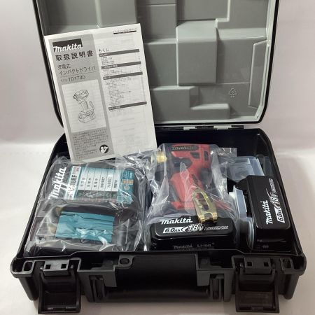 MAKITA マキタ インパクトドライバ TD173DGXPR プレミアムレッド 充電器・充電池2個・ケース付
