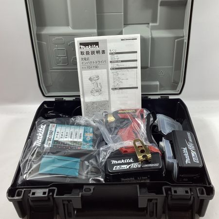 MAKITA マキタ インパクトドライバ TD173DGXPR プレミアムレッド 充電器・充電池2個・ケース付 