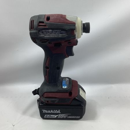 MAKITA マキタ インパクトドライバ TD172DGXAR オーセンティックレッド 充電器・充電池2個・ケース付 