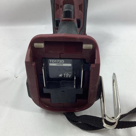 MAKITA マキタ インパクトドライバ TD172DGXAR オーセンティックレッド 充電器・充電池2個・ケース付 