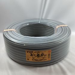 富士電線工業 VVFケーブル 3芯 2.0mm×100m 2025年10月製造 Sランク