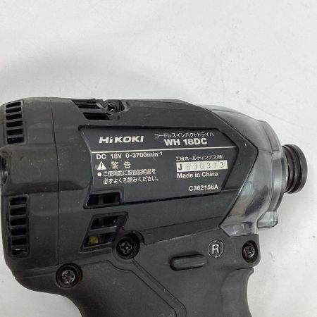 HiKOKI ハイコーキ インパクトドライバ  WH18DC ブラック 充電器・充電池1個・ケース付 