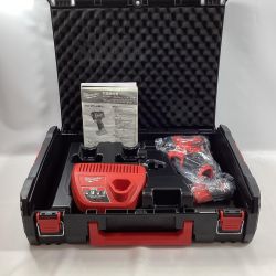 Milwaukee インパクトレンチ 12V 2.5Ah M12FIW2F12 レッド 充電器・充電池1個・ケース付 Sランク