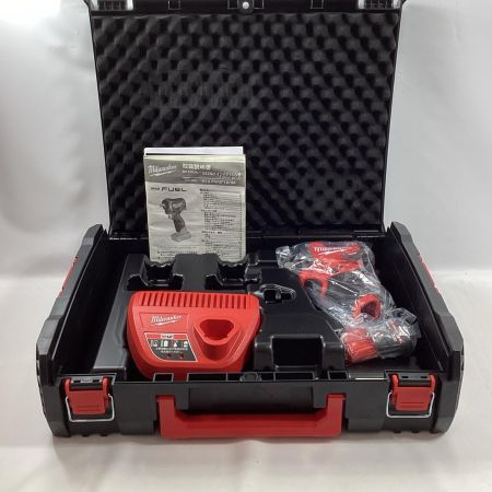 Milwaukee インパクトレンチ 12V 2.5Ah M12FIW2F12 レッド 充電器・充電池1個・ケース付