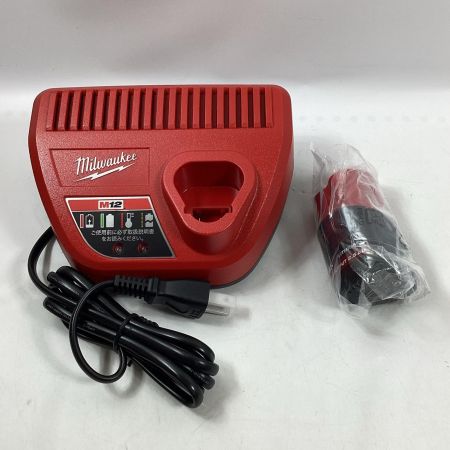 Milwaukee インパクトレンチ 12V 2.5Ah M12FIW2F12 レッド 充電器・充電池1個・ケース付