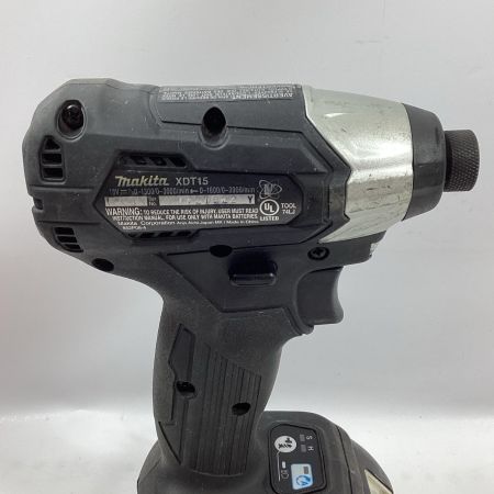 MAKITA マキタ インパクトドライバ XDT15 ブラック 充電池1個付