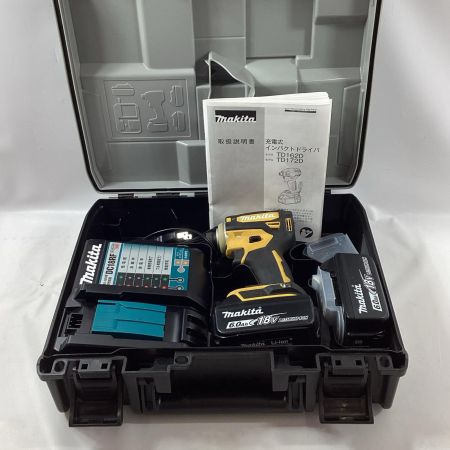 MAKITA マキタ インパクトドライバ TD172DGXFY イエロー 充電器・充電池2個・ケース付