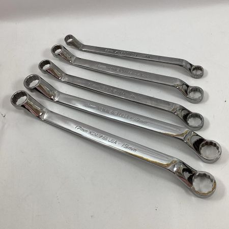 Snap-on スナップオン 両口メガネレンチ XOM1719/1618/1315/1214/1011 5点セット