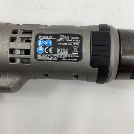MAC TOOLS マック 3/8コードレスラチェット BRS038-UK 本体のみ