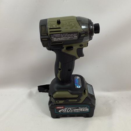 MAKITA マキタ インパクトドライバ TD002GRDXO オリーブ 充電器・充電池2個・ケース付  40v