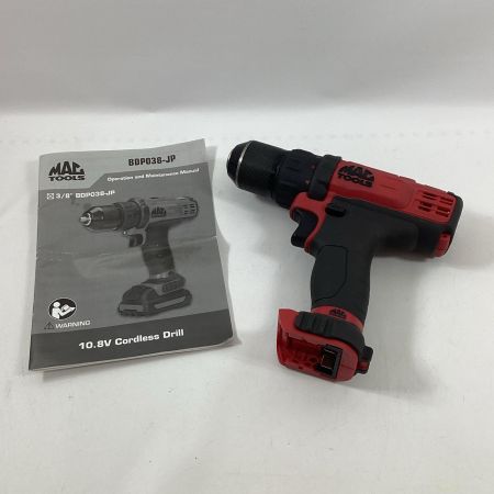 MAC TOOLS マック ドライバドリル BDP038-UK レッド 本体のみ 10.8v