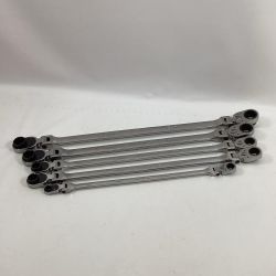 Snap-on スナップオン ダブルフレックスロングギアレンチ XFRM705 ケース付 5本セット Bランク